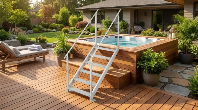 Choisir l'Échelle Parfaite pour Votre Spa